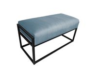 Ławka KAYA LOFT BL06 pufa podnóżek metal