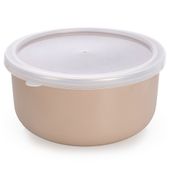 Miska Emaliowana Metalowa Kuchenna z Pokrywką do Przechowywania 1,3L