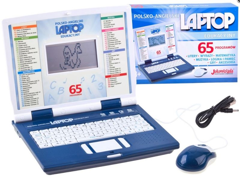 LAPTOP EDUKACYJNY 65 PROGRAMÓW POLSKI ANGIELSKI zdjęcie 1