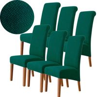 6X POKROWIEC NA KRZESŁO ŻAKARD JODEŁKA ZIELONY