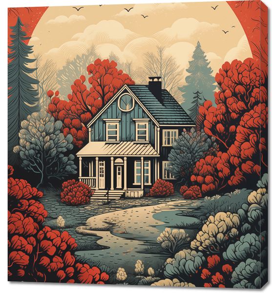 Obraz 90x100cm Idylla Rustykalna zdjęcie 1