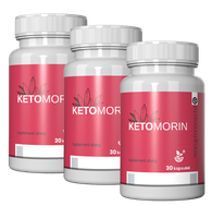 KETOMORIN zielona herbata guma akacjowa chrom 90 kaps