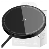 magnetyczna ładowarka indukcyjna baseus simple mini3 15w (czarna)