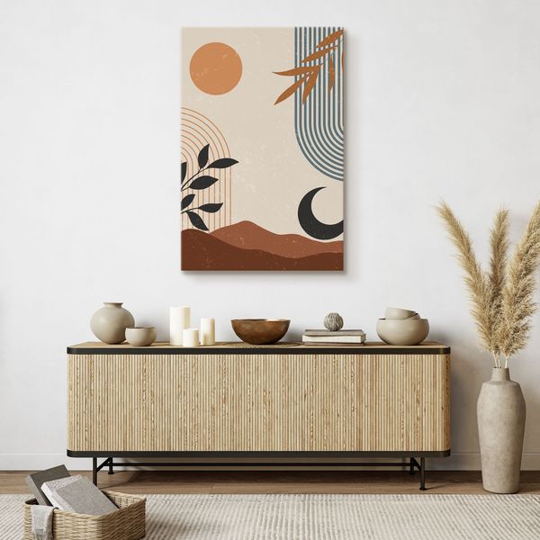 Obraz Canvas Do Sypialni Słońce Księżyc Styl Boho Abstrakcja 30cm x 40cm zdjęcie 7