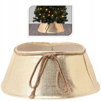 Złota OSŁONA na stojak choinkowy Glamour SPÓDNICA Choinkowa 40-60 cm Gold