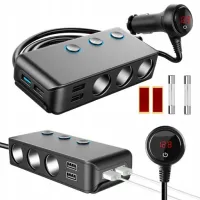 ROZDZIELACZ ZAPALNICZKI ŁADOWARKA USB 12V-24V