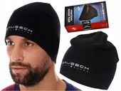 Termoaktywna Wygodna Czapka Brubeck Extreme Wool czarny L/XL Merino