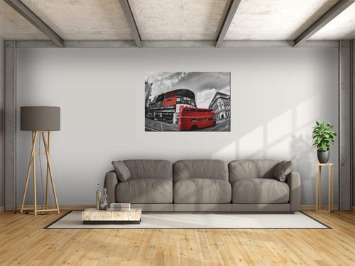 Obraz Autobus w Londynie 100x70 PŁÓTNO na Arena.pl