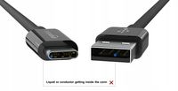AmazonBasics L6LUC011-CS-R kabel USB 1,8 m USB C USB A Męska Czarny