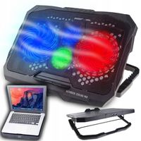 PODSTAWKA CHŁODZĄCA POD LAPTOPA GAMINGOWA DUŻA PODKŁADKA 12-17" REGULOWANA