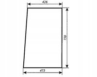 szyba drzwi lewa, prawa do ciągnika T25 A2 Władimirec kabina Naglak Koźmin