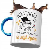 Kubek Błękitny Dla Bratanka Urodziny Prezent Z Nadrukiem Ze Zdjęciem