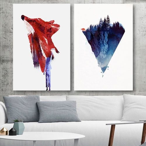 Plakat, Malowany lis 40x60 na Arena.pl