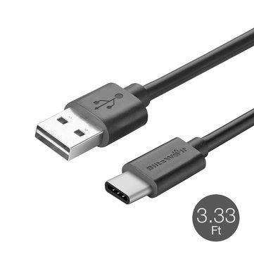 Dwustronny kabel USB-C BlitzWolf BW-CB10 1m biały na Arena.pl