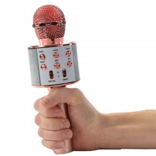 MIKROFON BEZPRZEWODOWY KARAOKE BLUETOOTH USB AUX na Arena.pl