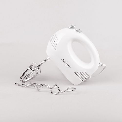 MIKSER RĘCZNY ROBOT KUCHENNY 5 PRĘDKOŚCI + 4 KOŃCÓWKI HAKI TRZEPACZKI 200W na Arena.pl