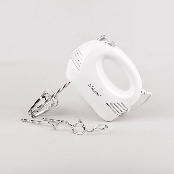 MIKSER RĘCZNY ROBOT KUCHENNY 5 PRĘDKOŚCI + 4 KOŃCÓWKI HAKI TRZEPACZKI 200W zdjęcie 4