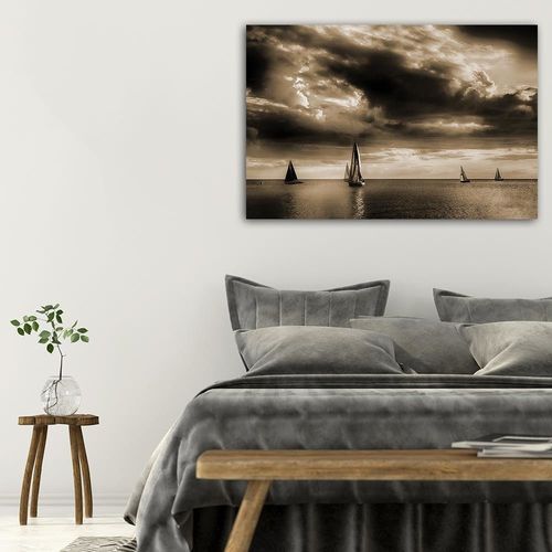 Deco Panel, Żaglówki na morzu 1 60x40 na Arena.pl