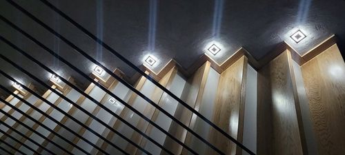 Oprawa LAMPKA schodowa LED 230V oświetlenie schodowe CZARNA Neutralna na Arena.pl