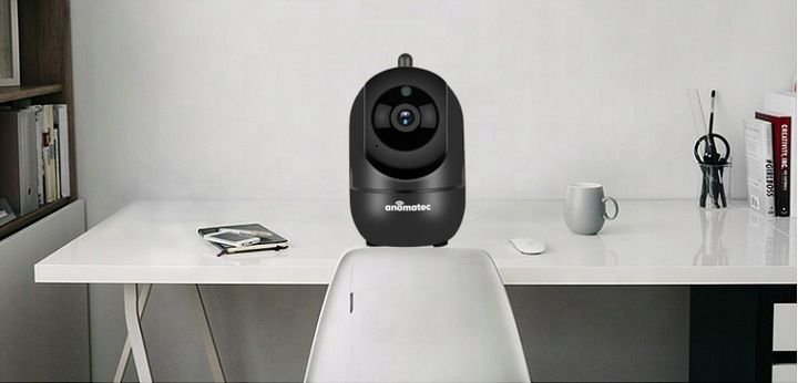 CZARNA KAMERA BEZPRZEWODOWA WIFI 4MPX WEWNETRZNA NIANIA IP APLIKACJA TUYA zdjęcie 2