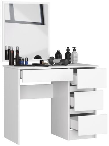 TOALETKA KOSMETYCZNA Z LUSTREM T-6/SL 500x600 PRAWA BIAŁA na Arena.pl