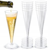 WIELORAZOWE KIELISZKI DO SZAMPANA ZESTAW 50szt NA STOPCE ELEGANCKIE STYLOWE