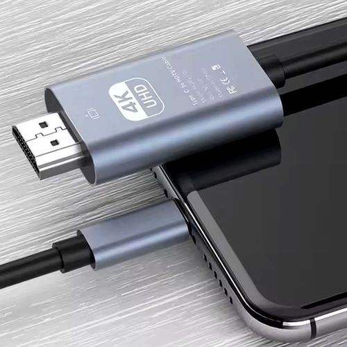 Kabel przewód adapter USB-C na HDMI MHL 4K/30Hz 2M do laptopa telefonu na Arena.pl