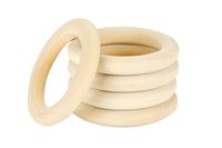Drewniane KÓŁKA do makramy ringi 40mm / 60mm 5szt.
