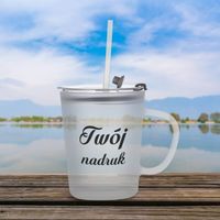 Szklany szroniony kubek 400 ml - z Twoim nadrukiem