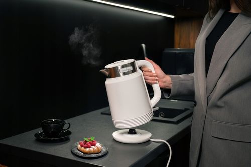 CZAJNIK ELEKTRYCZNY BEZPRZEWODOWY 2200W MOCNY BIAŁY STALOWY DUŻY 2,0L na Arena.pl