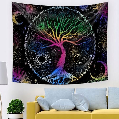 Dekoracja ŚCIENNA UV OBRAZ Fluorescencyjny GOBELIN ODBLASK 150cm XXL na Arena.pl