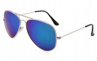 Okulary AVIATOR Przeciwsłoneczne Pilotki LUSTRZANE