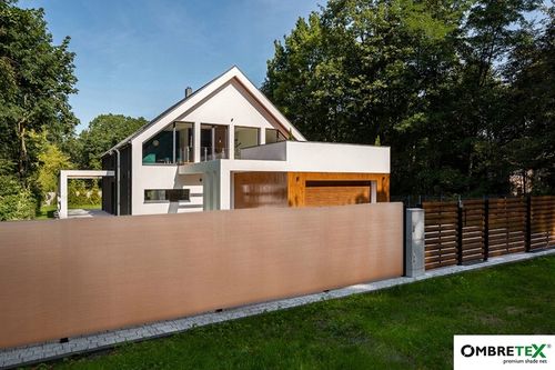 Siatka Cieniująca Maskująca 1,2x20m Na Balkon Ogrodzenie Płot Beżowa UV na Arena.pl