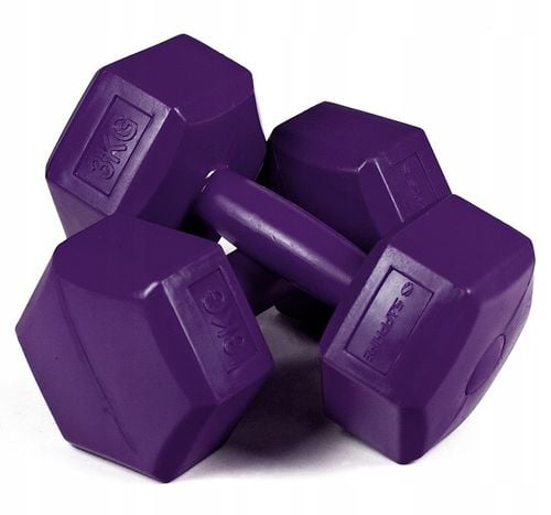 HANTLE hantelki CIĘŻARKI 2x3KG ZESTAW do ćwiczeń fitness BITUMICZNE na Arena.pl