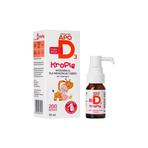 ApoD3 Krople Witamina D3 400 j.m. Odporność 10ml na Arena.pl