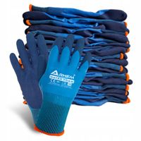 12 PAR Rękawice Robocze Wodoodporne Ochronne BHP Latex Arhem Water Foam 9-L
