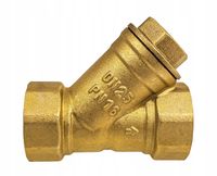 FILTR SKOŚNY SIATKOWY MOSIĘŻNY DO WODY 1" CAL DN25 TMAX 120°C SOLIDNY MOCNY