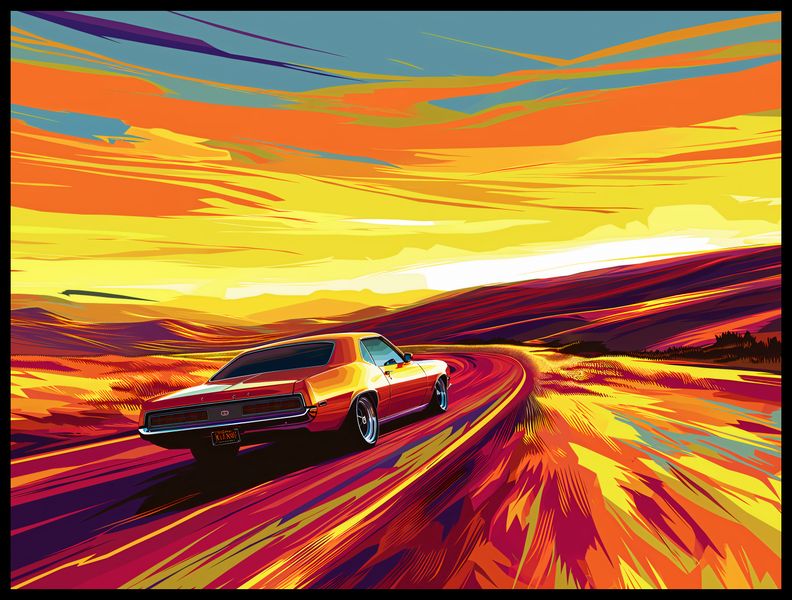 Plakat 80x60cm Pędź Przed Siebie zdjęcie 2