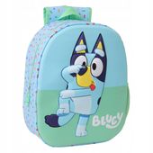 Plecak przedszkolny dla dzieci do przedszkola niebieski Bluey 3D