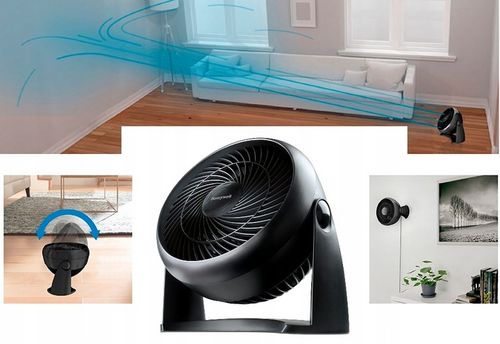 WENTYLATOR WIATRAK PODŁOGOWY CICHY MOCNY TURBOFAN HONEYWELL WYDAJNY 740m3/h na Arena.pl