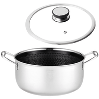 Profesjonalny garnek Mitsu 5 L, 24 cm z pokrywką Plaster miodu Na indukcje