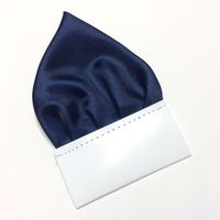 Granatowa poszetka trójkątna "Wypustka"