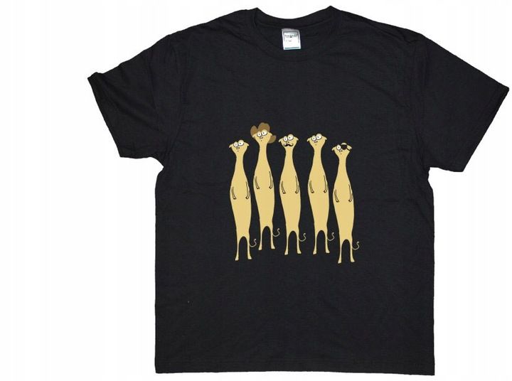 MĘSKA KOSZULKA SURYKATKA SURYKATKI WZORY s1c zdjęcie 16