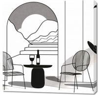 Obraz 90x90cm Relaks w Monochromie