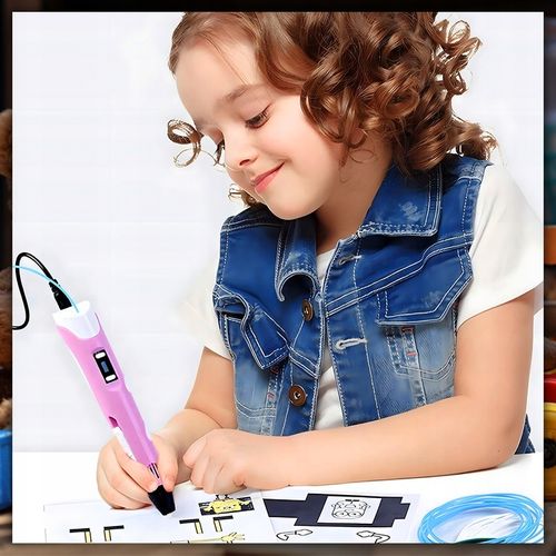 DŁUGOPIS 3D DRUKARKA MAGICZNY PEN DLA DZIECI ZESTAW + 10 METRÓW WKŁADU na Arena.pl