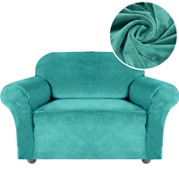 POKROWIEC NA FOTEL KANAPĘ SOFĘ ELASTYCZNY WELUR 90-140 TURKUSOWY