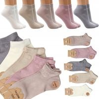 Skarpetki Damskie Skarpety Bambusowe Bezuciskowe Stopki Premium KOLORY