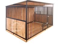 Kojec dla Psów 3x2m - drewniana podłoga - ściany zabudowane drewnem ID583