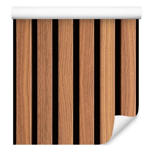 Tapeta LAMELE DREWNO Imitacja DESKI 3D Do Salonu na Arena.pl