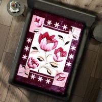 Gruby Koc Akrylowy 160X210 Tulipany 18794